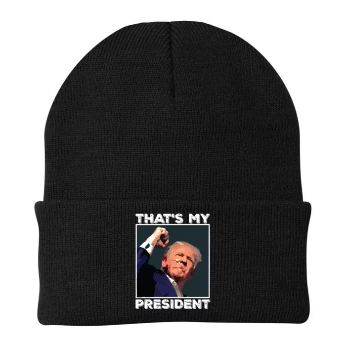 Assassination Attempt Donald Trump Trump Shooting That’S My President Knit Cap Winter Beanie