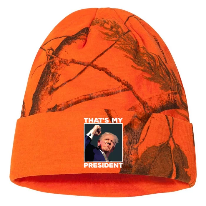 Assassination Attempt Donald Trump Trump Shooting That’S My President Kati - 12in Camo Beanie