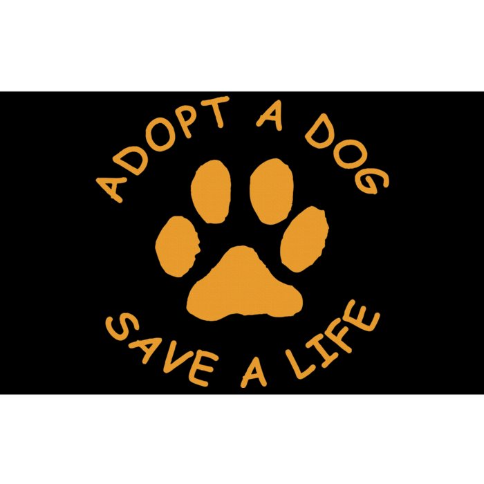 Adopt A Dog Save A Life Rescue Dog Bumper Sticker