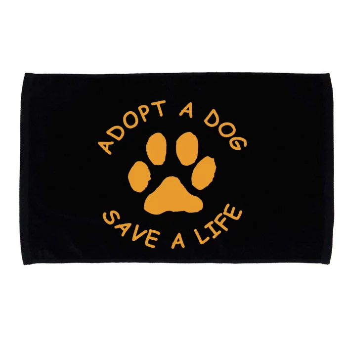 Adopt A Dog Save A Life Rescue Dog Microfiber Hand Towel