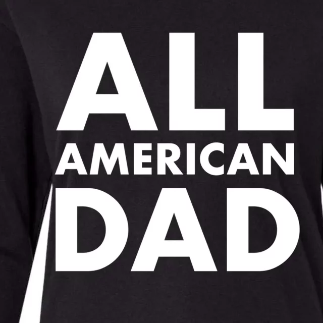 All American Dad Cute Gift Womens Cotton Relaxed Long Sleeve T-Shirt