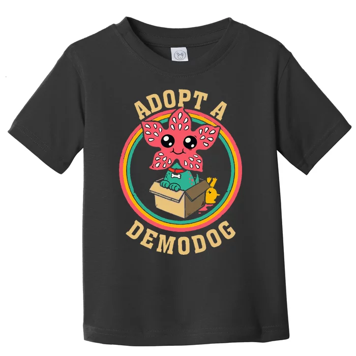 Adopt A Demodog Cute Funny Dogs Lovers Toddler T-Shirt