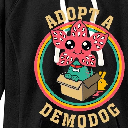 Adopt A Demodog Funny Dogs Lovers Women's Fleece Hoodie