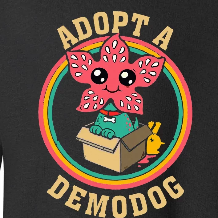 Adopt A Demodog Funny Dogs Lovers Toddler Sweatshirt