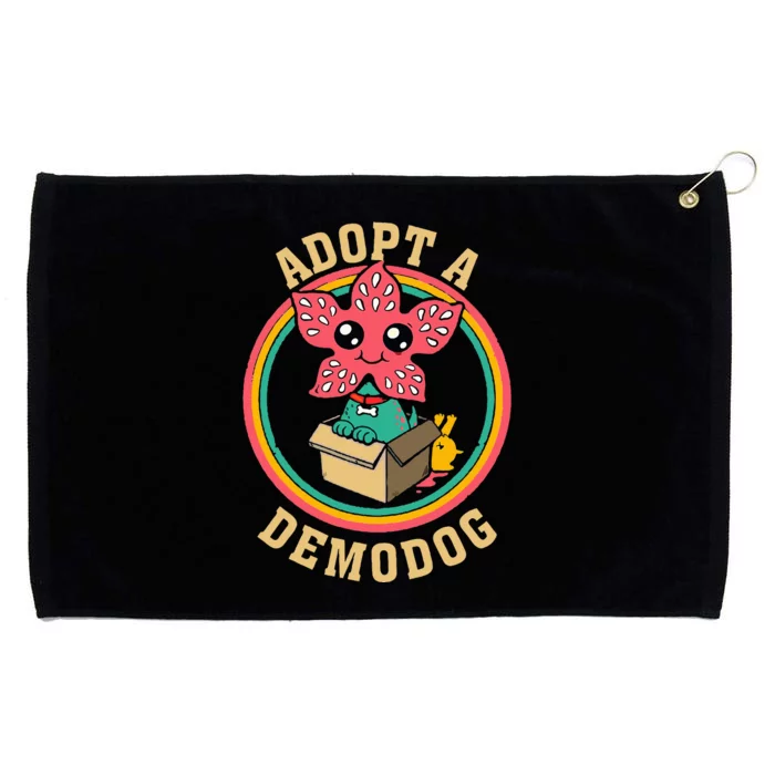 Adopt A Demodog Funny Dogs Lovers Grommeted Golf Towel