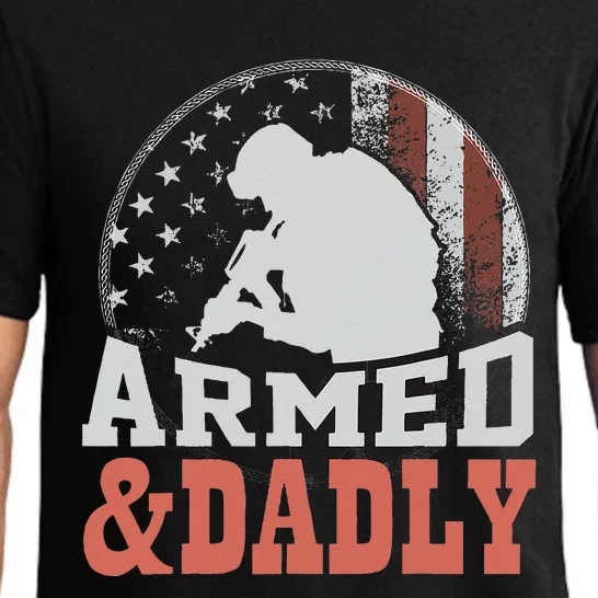 Armed And Dadly Funny Father Gifts for fathers day Pajama Set