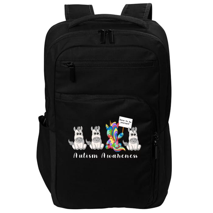 Autism Awareness Dare To Be Yourself Impact Tech Backpack