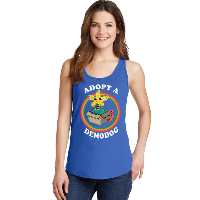 Adopt A Demodog Funny Dog Lover Gift Ladies Essential Tank