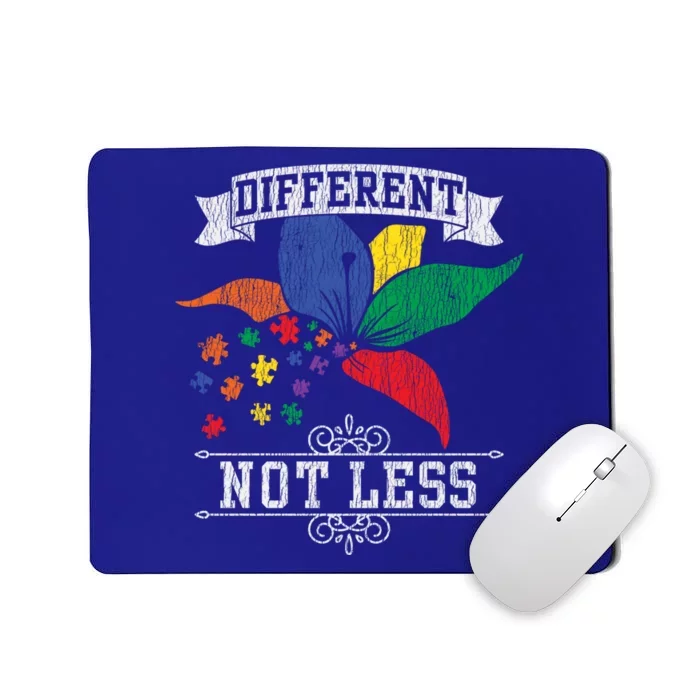 Autism Awareness Different Not Less Autistic Awareness Gift Mousepad