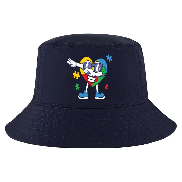 Autism Awareness Dabbing Puzzle Funny Gift Cool Comfort Performance Bucket Hat