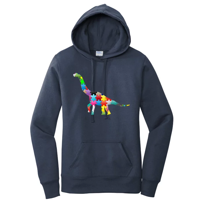 Autism Awareness Day Dinosaur Gift Women's Pullover Hoodie