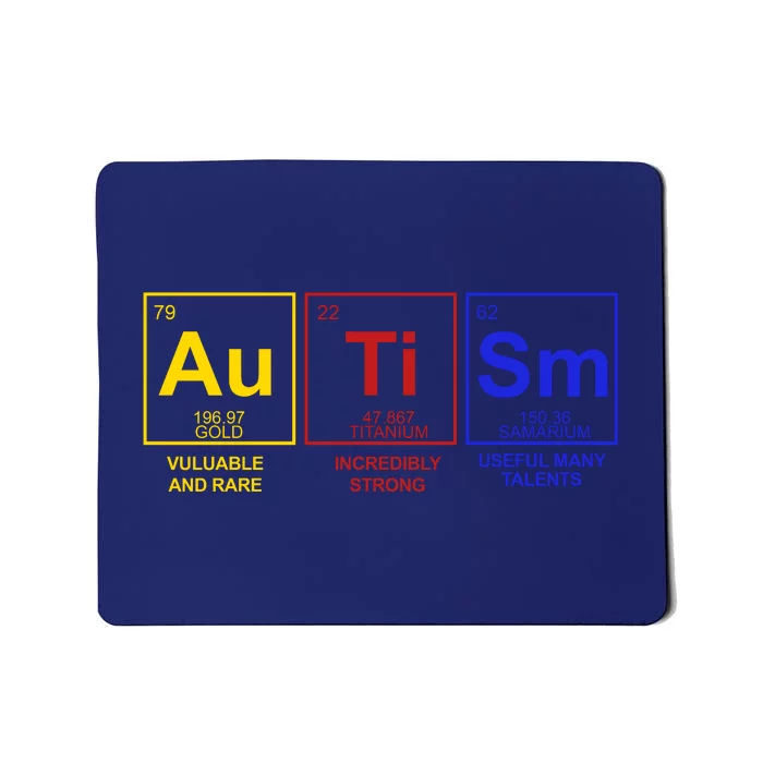 Autism Awareness Elements Periodic Table Mousepad