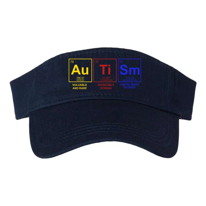 Autism Awareness Elements Periodic Table Valucap Bio-Washed Visor