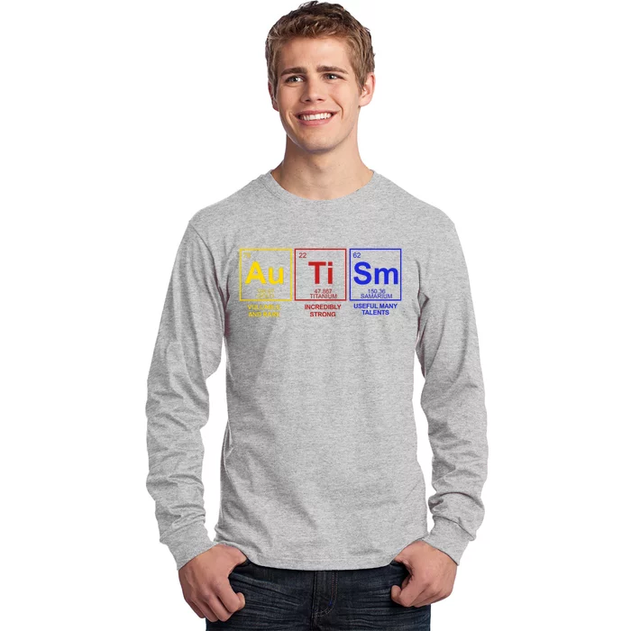 Autism Awareness Elements Periodic Table Long Sleeve Shirt