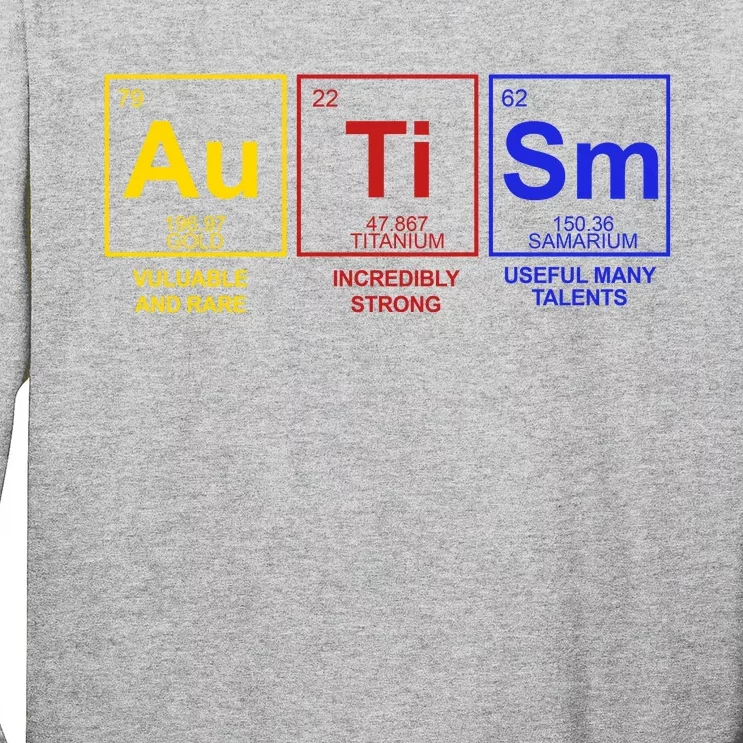 Autism Awareness Elements Periodic Table Long Sleeve Shirt