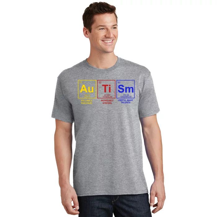 Autism Awareness Elements Periodic Table T-Shirt