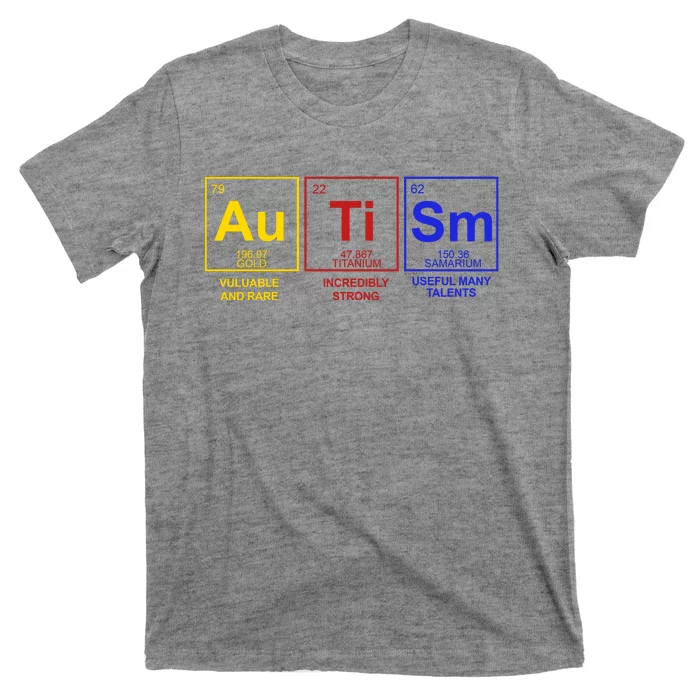 Autism Awareness Elements Periodic Table T-Shirt