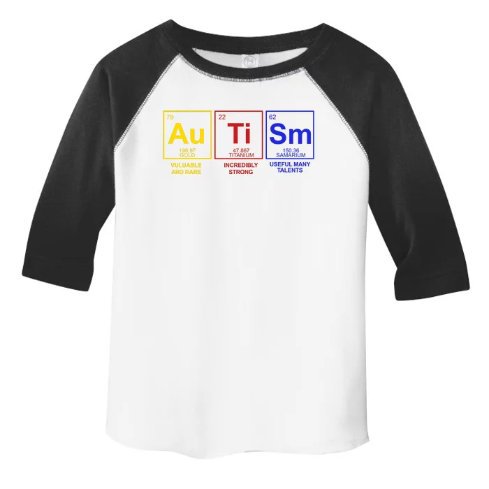 Autism Awareness Elements Periodic Table Toddler Fine Jersey T-Shirt