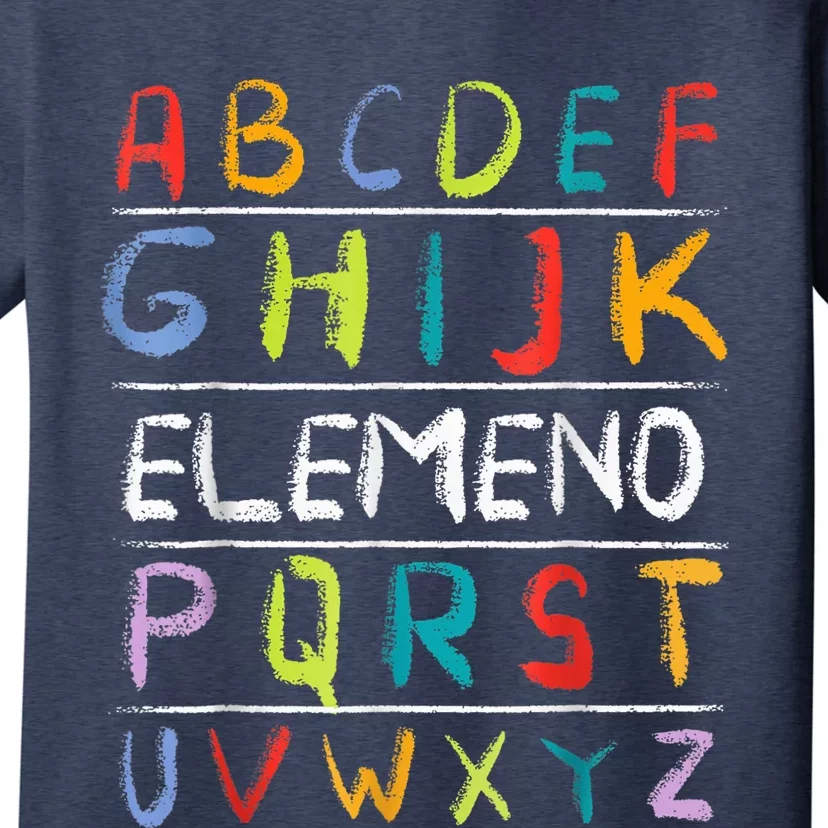 Alphabet ABC Elemeno Back To School Teacher Student Kid T-Shirt