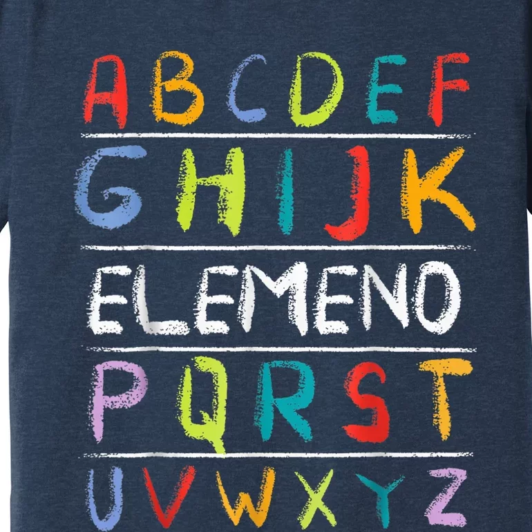 Alphabet ABC Elemeno Back To School Teacher Student Kid Premium T-Shirt