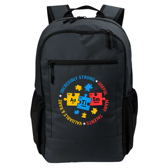 Autism Awareness Elets Periodic Table Asd Gift Daily Commute Backpack