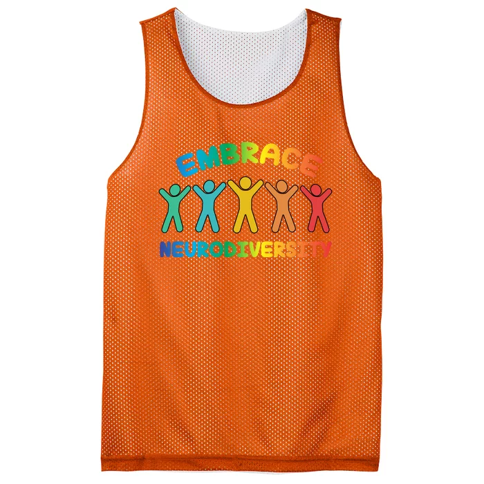 Autism Awareness Embrace Neurodiversity Mesh Reversible Basketball Jersey Tank