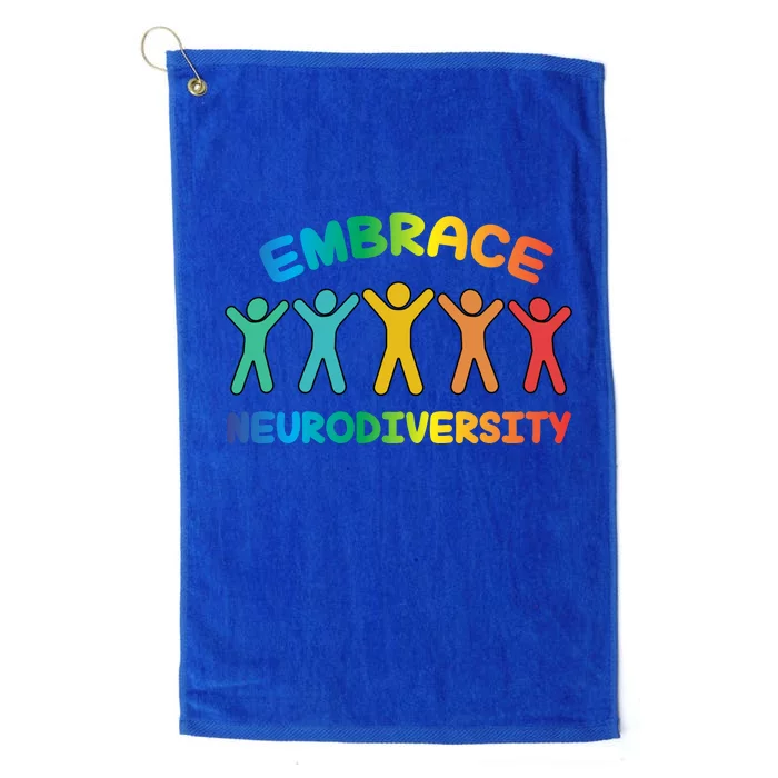 Autism Awareness Embrace Neurodiversity Platinum Collection Golf Towel