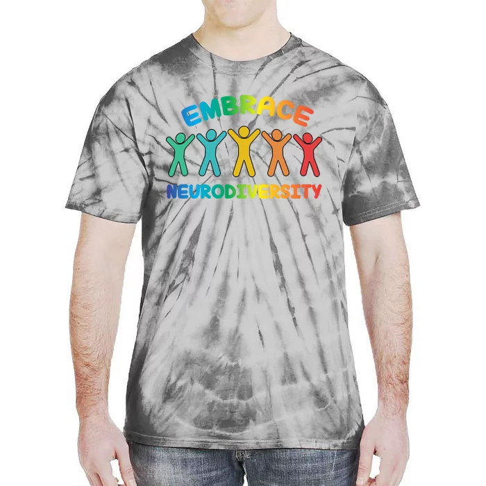 Autism Awareness Embrace Neurodiversity Tie-Dye T-Shirt