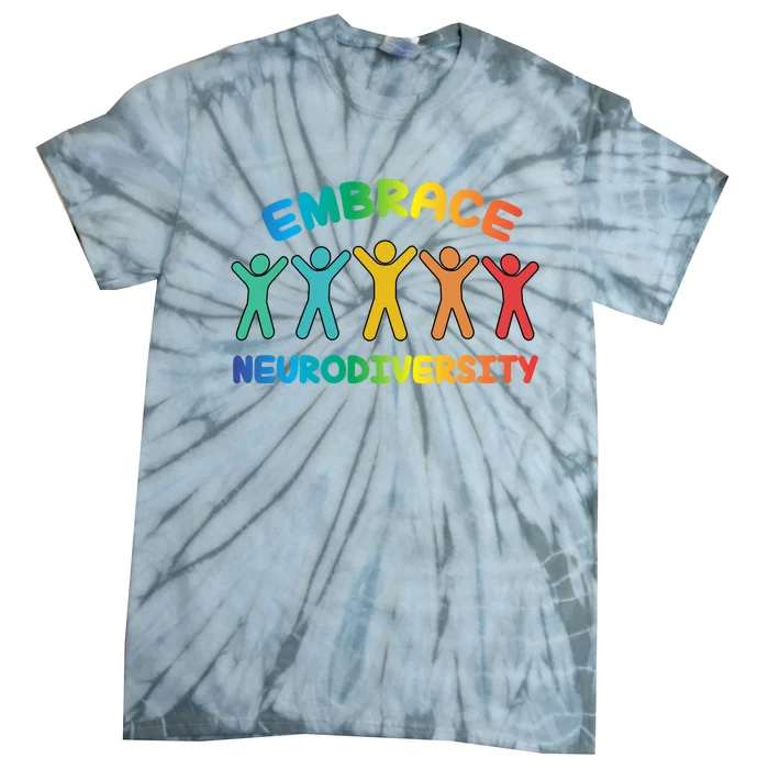 Autism Awareness Embrace Neurodiversity Tie-Dye T-Shirt