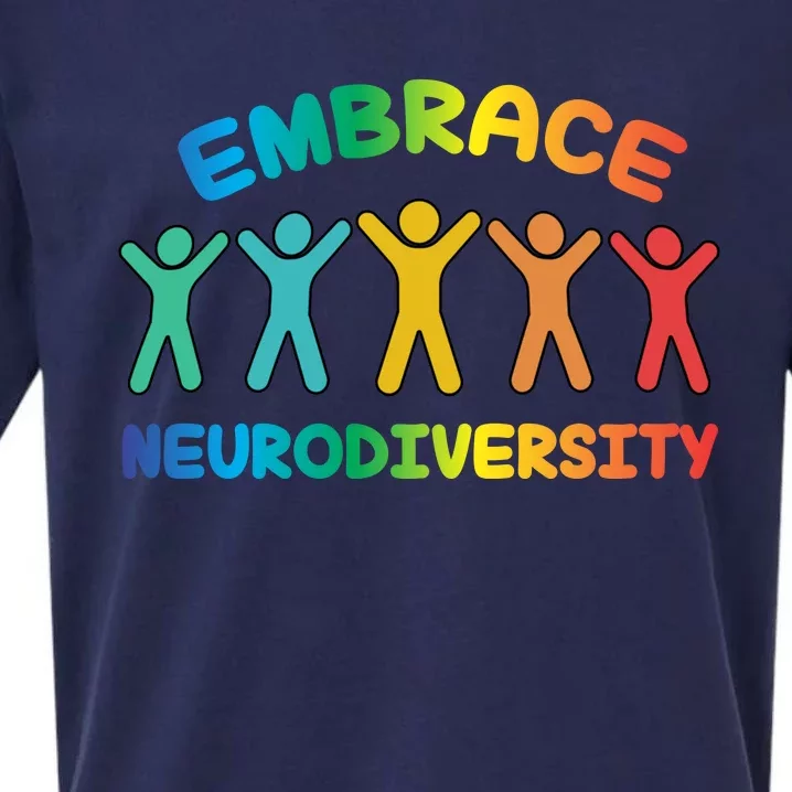 Autism Awareness Embrace Neurodiversity Sueded Cloud Jersey T-Shirt