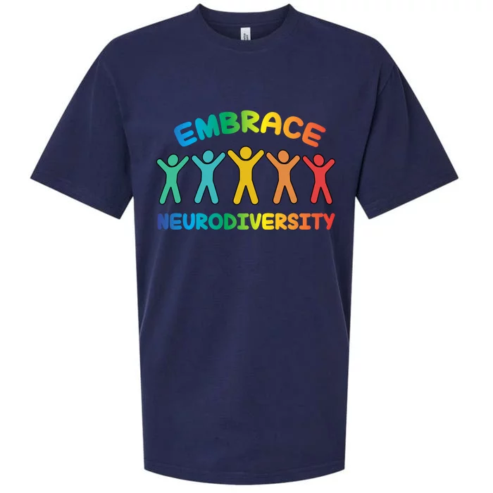 Autism Awareness Embrace Neurodiversity Sueded Cloud Jersey T-Shirt