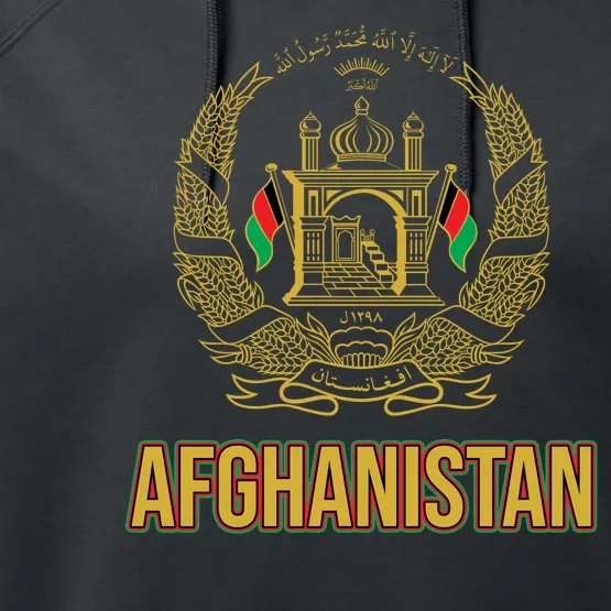 AFG Afghanistan Emblem Performance Fleece Hoodie