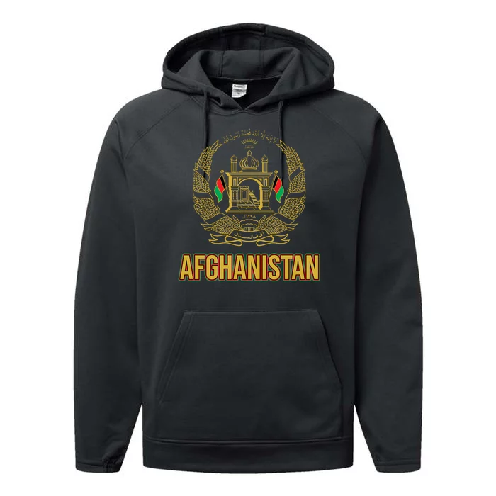 AFG Afghanistan Emblem Performance Fleece Hoodie