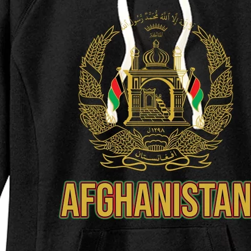 AFG Afghanistan Emblem Women's Fleece Hoodie