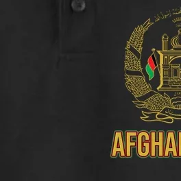 AFG Afghanistan Emblem Dry Zone Grid Performance Polo