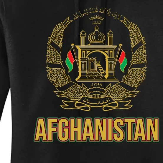 AFG Afghanistan Emblem Women's Pullover Hoodie