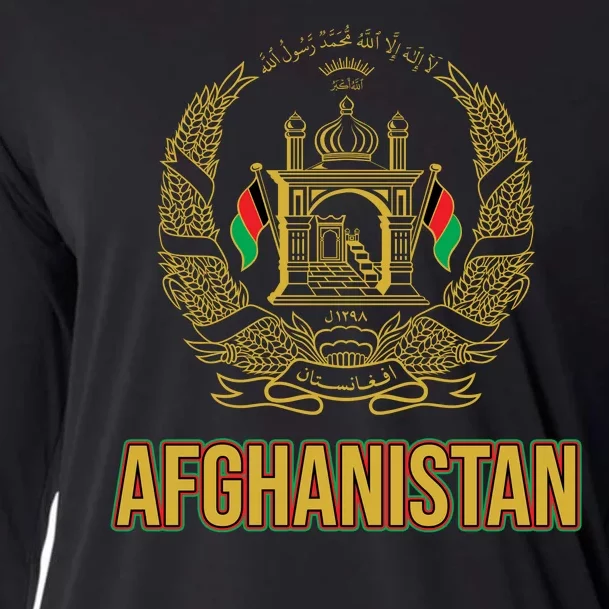 AFG Afghanistan Emblem Cooling Performance Long Sleeve Crew