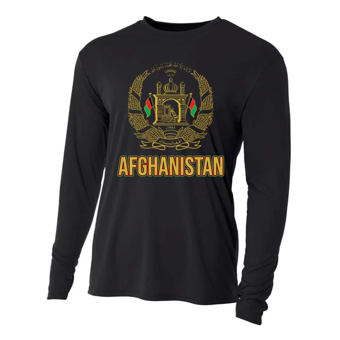 AFG Afghanistan Emblem Cooling Performance Long Sleeve Crew