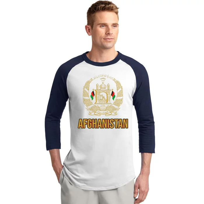 AFG Afghanistan Emblem Baseball Sleeve Shirt