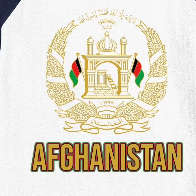 AFG Afghanistan Emblem Baseball Sleeve Shirt