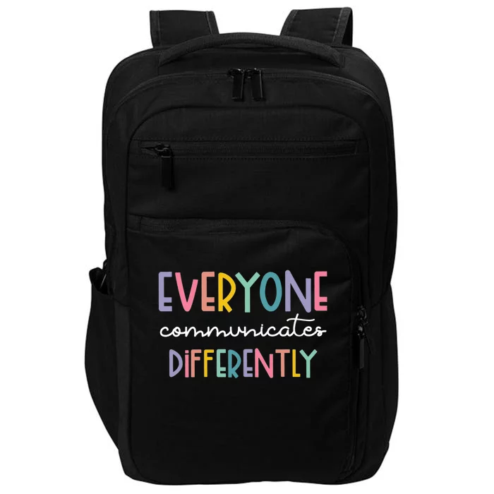 Autism Awareness Everyone Communicates Differently Impact Tech Backpack