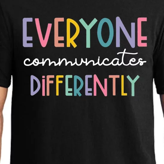 Autism Awareness Everyone Communicates Differently Pajama Set