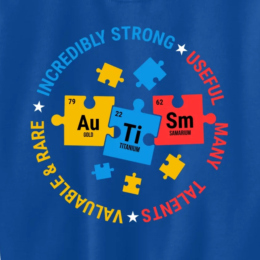 Autism Awareness Elets Periodic Table Asd Meaningful Gift Kids Sweatshirt