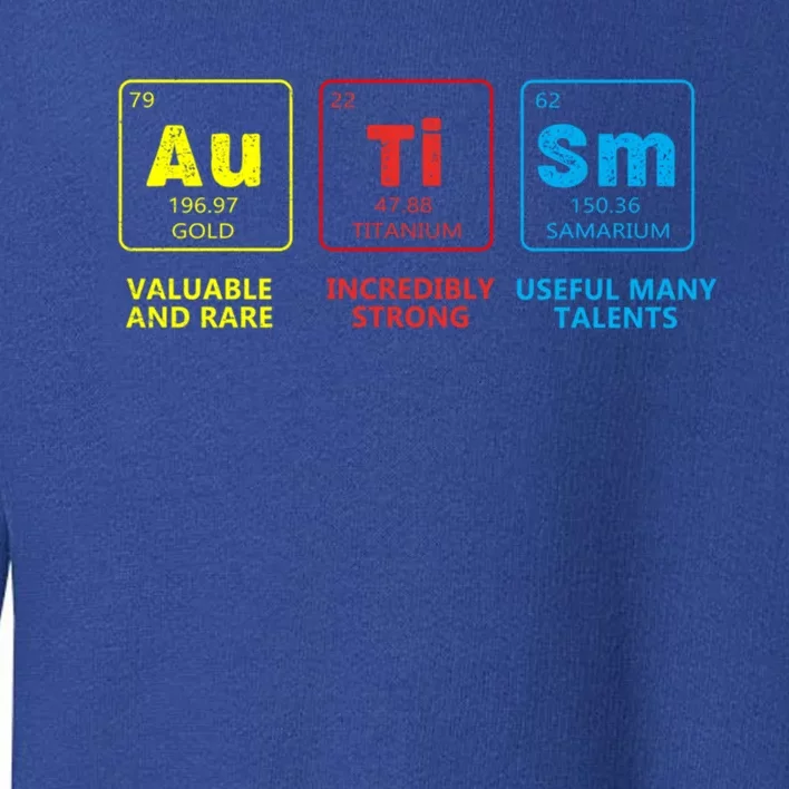 Autism Awareness Elets Periodic Table Support Autism Gift Toddler Sweatshirt