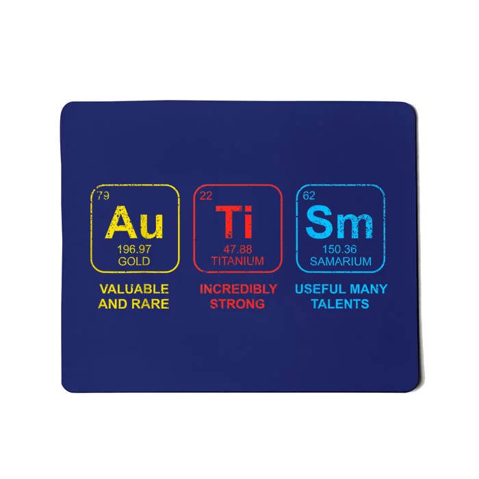 Autism Awareness Elements Periodic Table Asd Mousepad