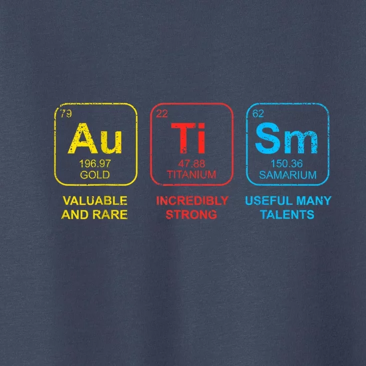 Autism Awareness Elements Periodic Table Asd Toddler T-Shirt