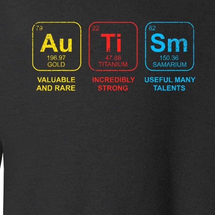 Autism Awareness Elements Periodic Table Asd Toddler Sweatshirt