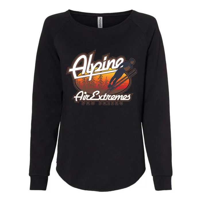 Alpine Air Extreme Pro Skiing Ski Gift Womens California Wash Sweatshirt