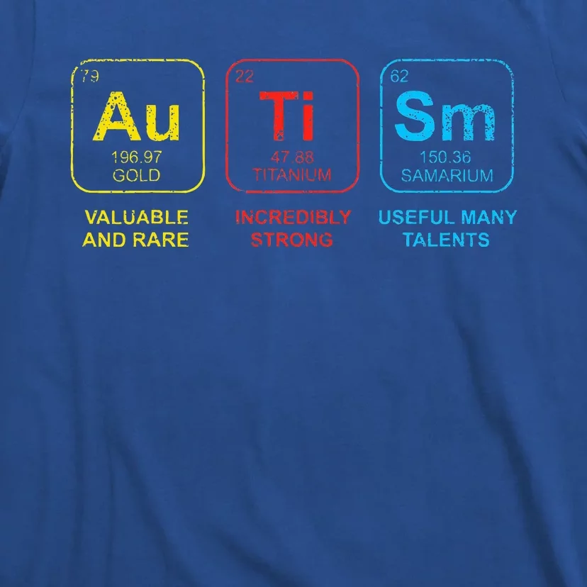 Autism Awareness Elements Periodic Table ASD T-Shirt