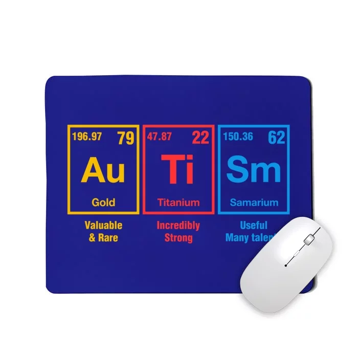 Autism Awareness Elets Periodic Table Asd Gift Mousepad